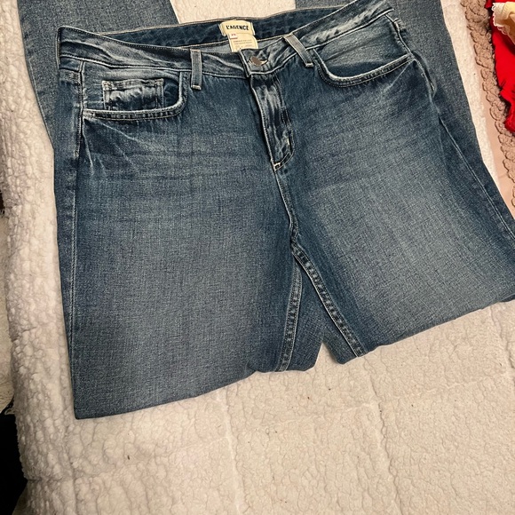 L'AGENCE Light Blue Straight Leg Jeans - Picture 2 of 12